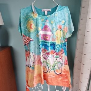 EUC Leoma Lovegrove Colorful Top - Women's Size Large